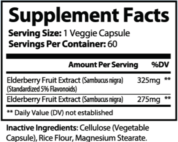 Premium Elderberry Immune Support Capsules